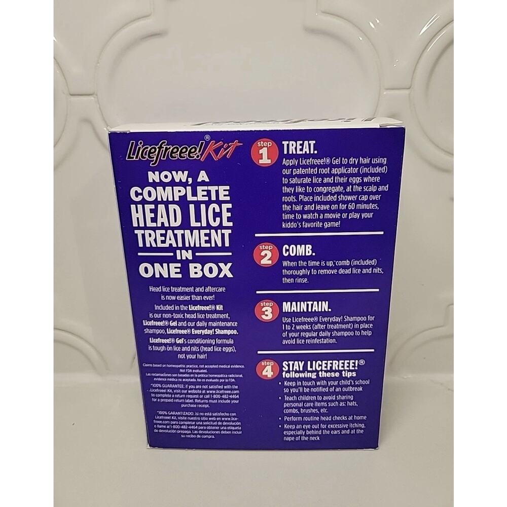 Licefreee! Complete All-In-One Kit Kills Head Lice Super Lice Eggs Free - Picture 2 of 4